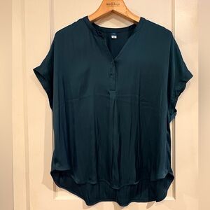 Old Navy Jewel-Toned Teal Silky Blouse
